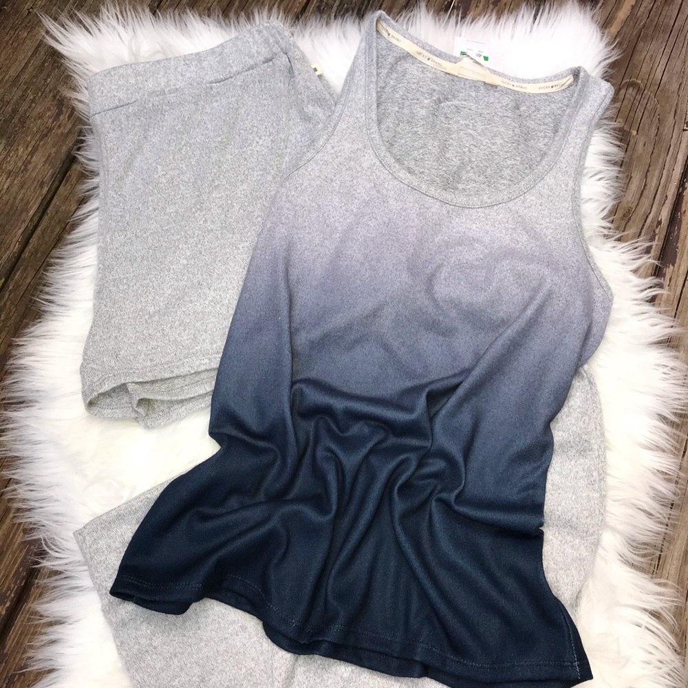 Lucky Brand Ombre 3 Piece Lounge Set (Blue/Gray)
